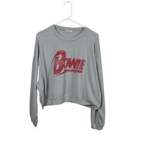 David Bowie Band Tour Gray Sweatshirt size M